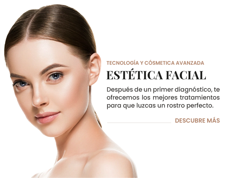 Mujer de pelo negro. Estética facial. Estética avanzada.