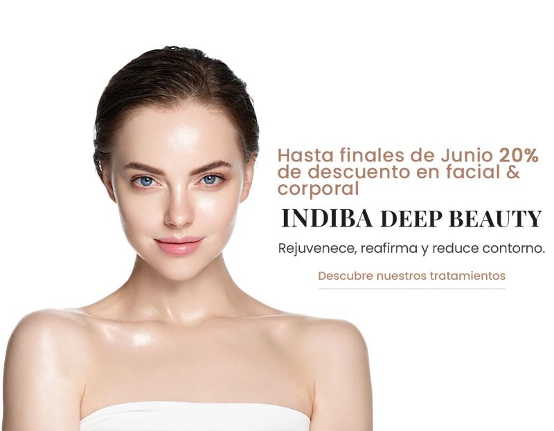Mujer de pelo negro. Indiba. Estética avanzada